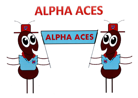 alpha aces mascot illustration